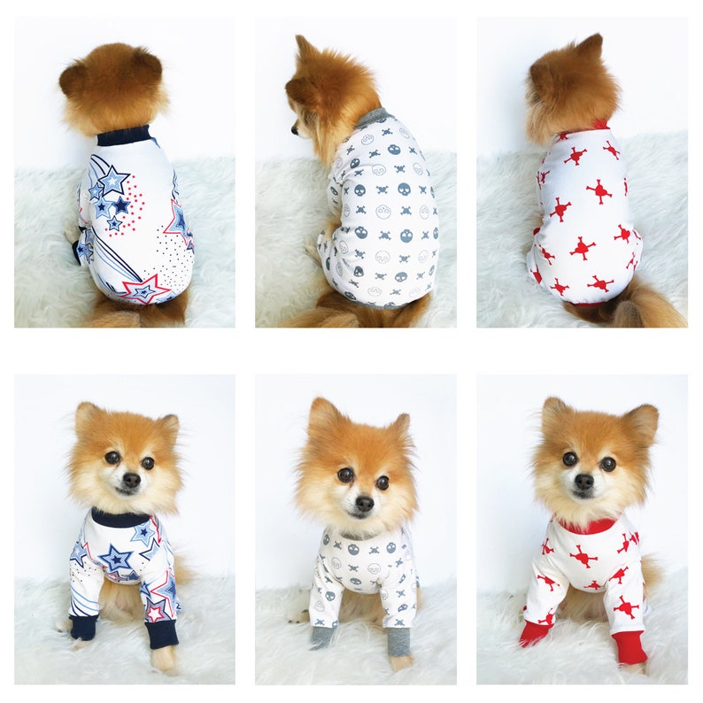 Dog ONESIE Pajamas Puppy Pyjamas Puppy Pjs Dogs Jammies - Etsy