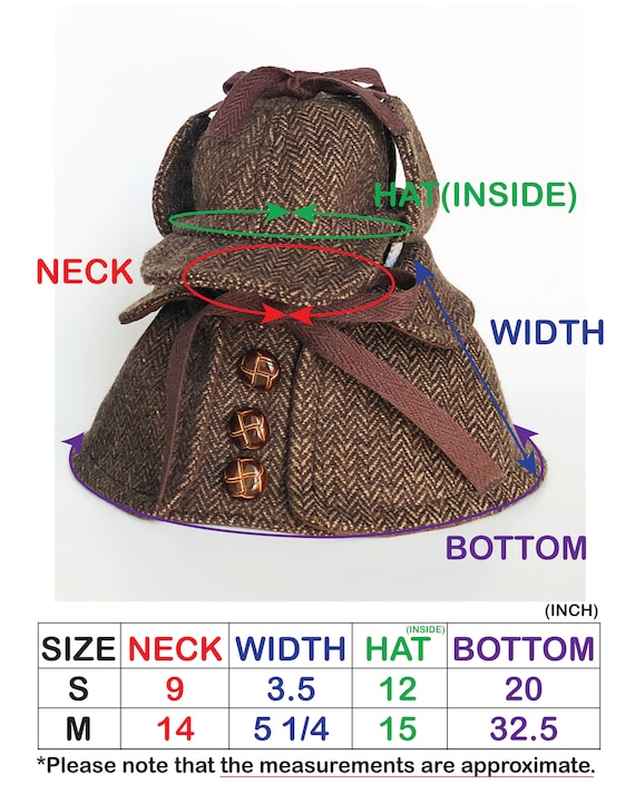 Dogs Sherlock Holmes Hat Cape Set HANDMADE Dog Detective Hats Dogs Herringbone Caps Detective Costume Pet Hoodies Puppy Muffler Hats Etsy Canada