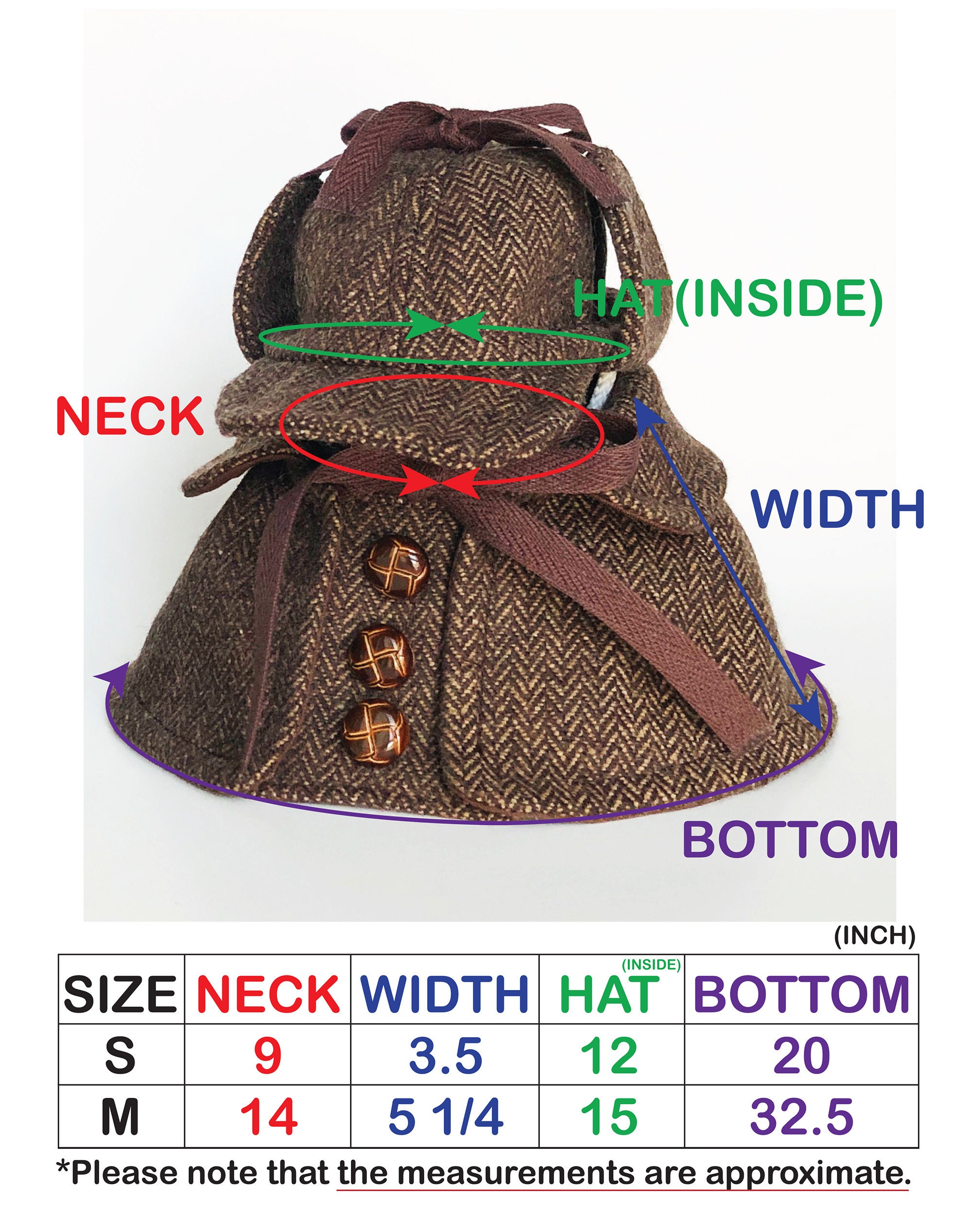 Deerstalker hat for dogs top