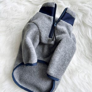 Dog Half Zip up Fleece Sweater, dog turtleneck knit, pet pullovers, small dogs clothes, puppy hoodie, puppy zipup sweaters, dog sweatshirt