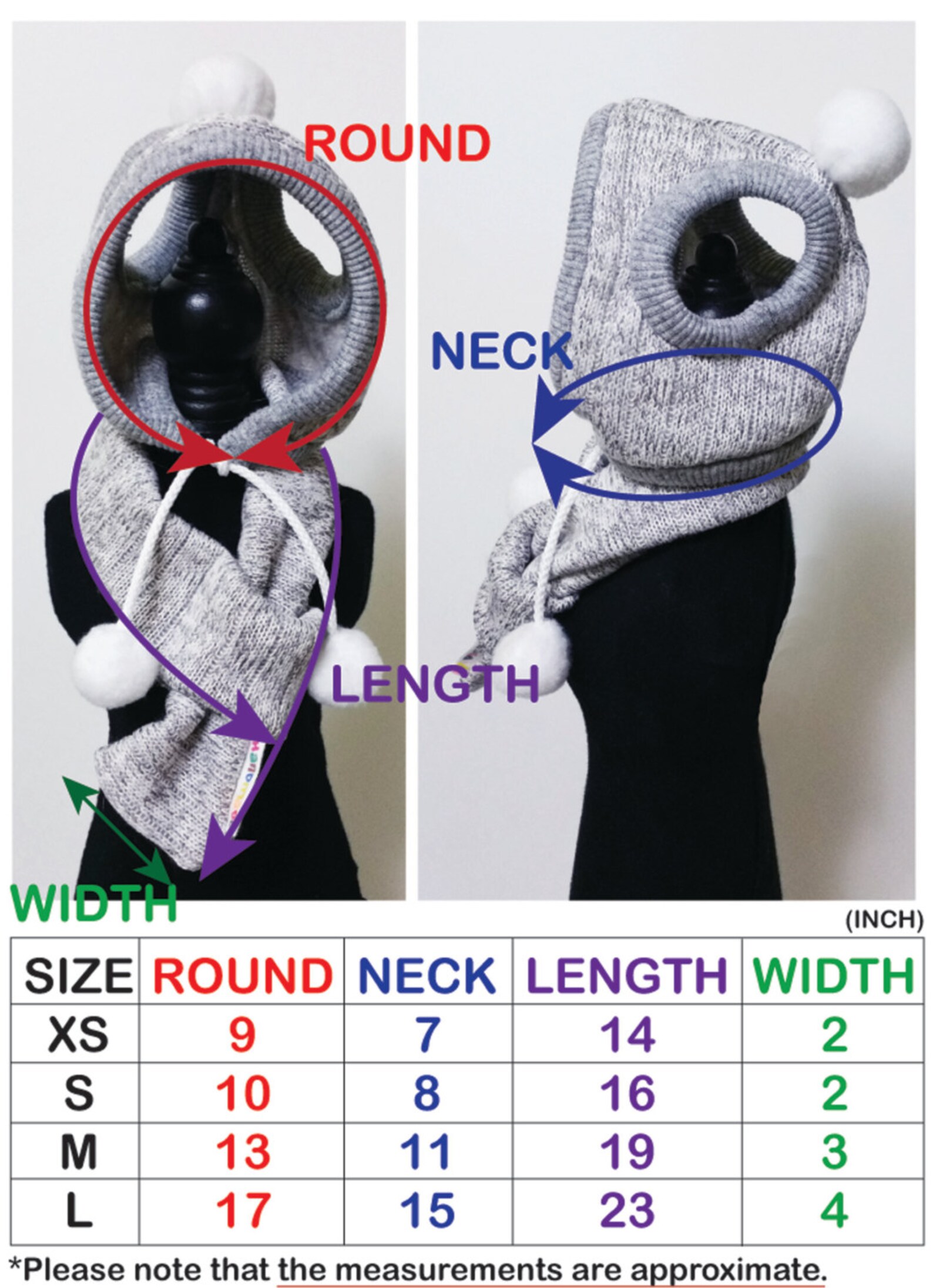 Dogs Winter Hat Scarf Set HANDMADE Dog Hats Dog Caps Etsy