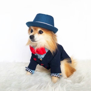 Dog comfy Cardigan, Preppy dog outfit, XS~4XL, puppy sweater, dog sweaters, dog hoodie, dog clothes, small dogs clothes, dogs wedding tuxedo