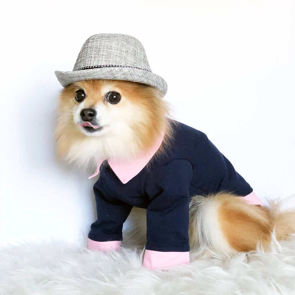 Izefia Dog Hoodie Dog Hoodies With Pocket Clothes 4 Legs Jupsuit