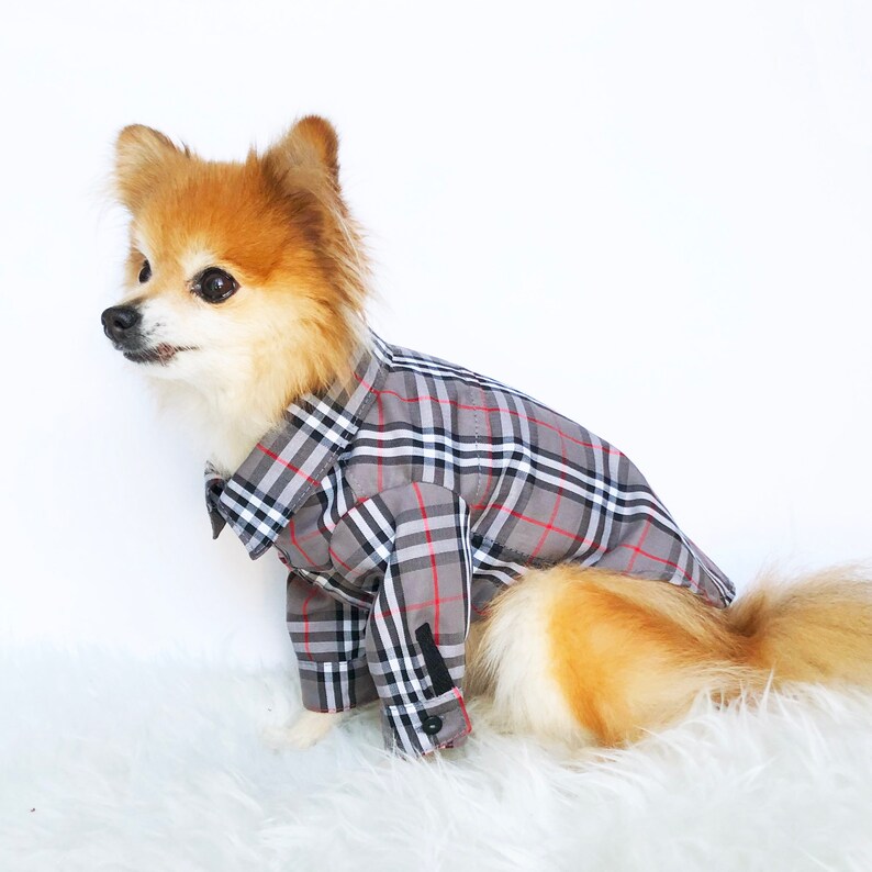 Dog Plaid Shirts puppy dress shirt ring bearer dog hoodie tuxedo for dogs dog wedding suit formal dog clothes dog button down shirts