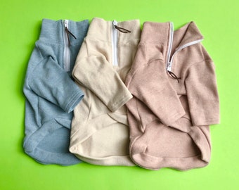 Half Zip-up Knit