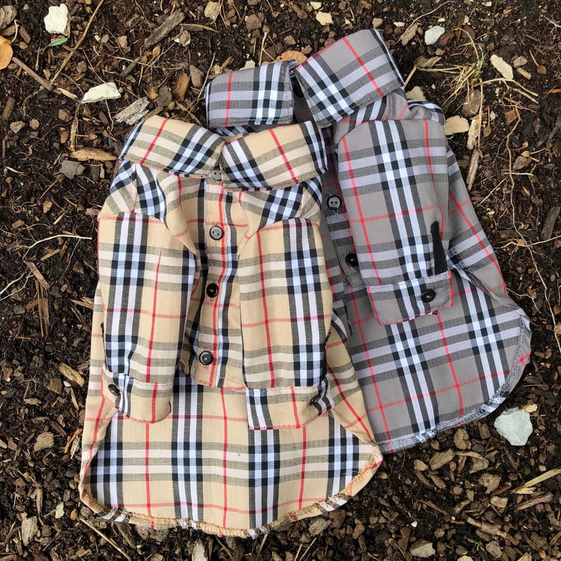 Dog Plaid Shirts puppy dress shirt ring bearer dog hoodie tuxedo for dogs dog wedding suit formal dog clothes dog button down shirts