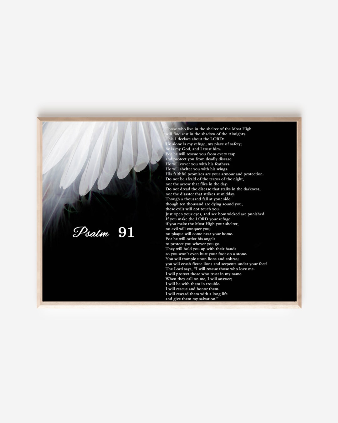Psalm 91 Those Who Live in the Shelter of the Most High Etsy