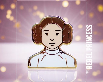 The Rebel Princess Enamel Lapel Pin // Collectible Pin // Leia Organa Inspired