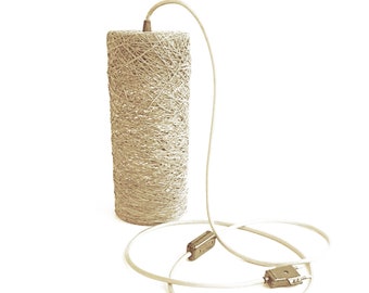 Beige minimalistische Stehleuchte, Handgefertigte Stehleuchte, Handgefertigte Tischleuchte, Tischleuchte - CYLINDER (12"-30 cm.)