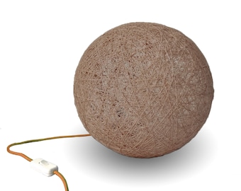 Bruine vloerlamp, Scandinavische tafellamp, decoratieve vloerlamp, woonkamerlamp, huisverlichting, Scandinavische verlichting - SPHERE