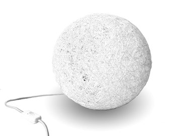 Witte vloerlamp, Scandinavische tafellamp, decoratieve vloerlamp, woonkamerlamp, Scandinavische verlichting, huisverlichting - SPHERE