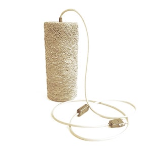 Beige floor lamp modern design, Nordic table lamp, Modern table lamp, Scandinavian floor lamp, Nordic table light - CYLINDER (12 &quot;-30 cm.)