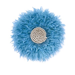 Juju volcanic light blue, Wall decoration, Juju hat feathers, Jujus, Wall decoration, Juju hats stone, Home decoration - JUJU VOLCANIC