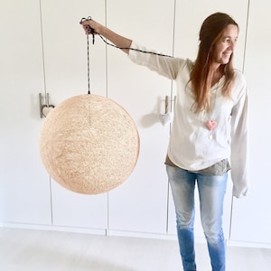 Globe pendant light, Plug in pendant light, Pendant light, Hanging lamp, Globe ceiling lamp, Globe pendant lamp, Plug in chandelier - SPHERE