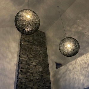 2 Pendant lamps, Pendant lights, Lamps, Chandelier lighting, Modern pendant lamps, Ceiling lamps, Hanging globe ligh - 2 SPHERE