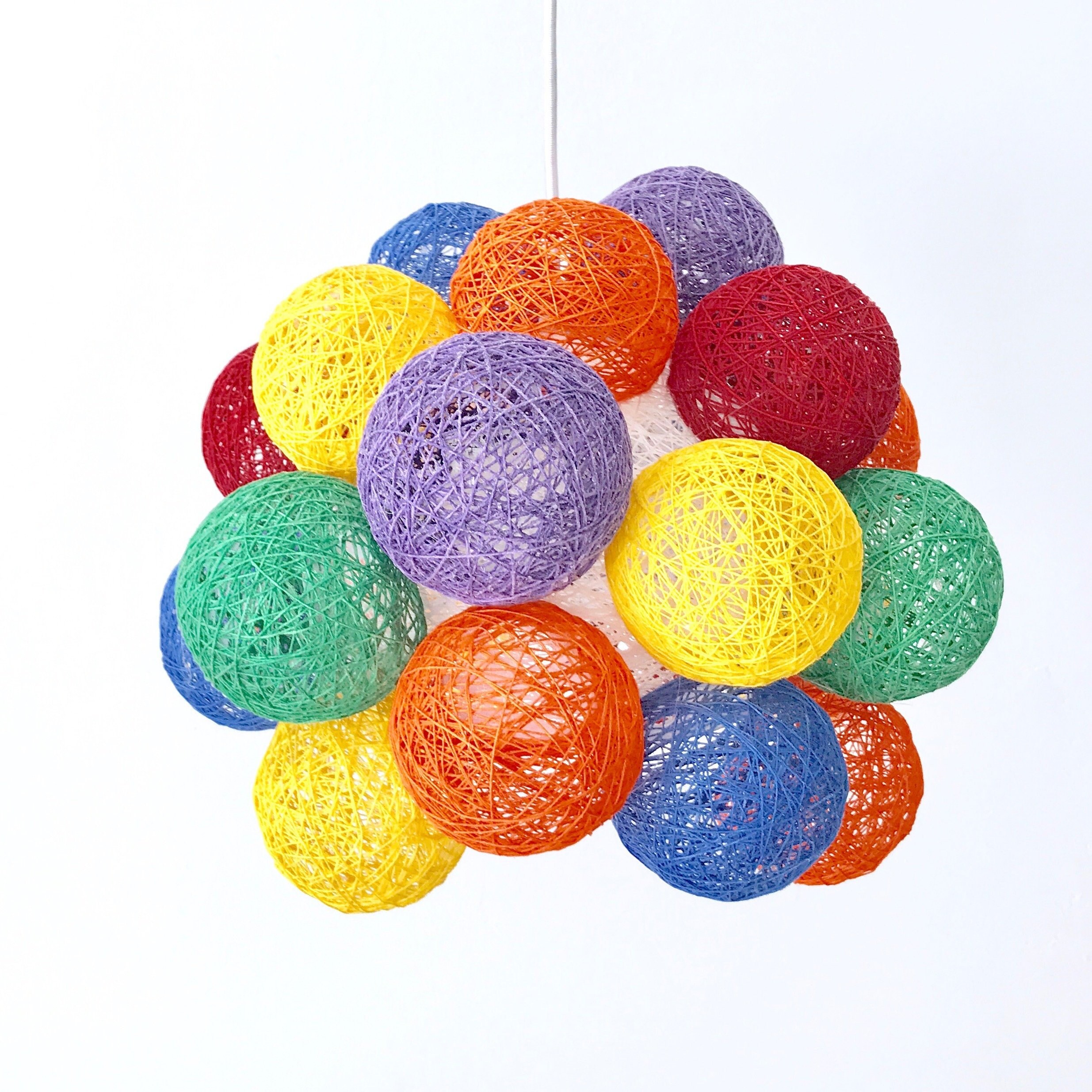 Nursery Ceiling Lamp Decorative Nordic Style Rainbow Pendant Light Pendant Light Lgbt Molekular Multi Colors 16 40cm