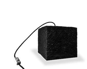 Black modern table lamp, Decorative table lighting, Nordic lamp, Home lighting, Scandinavian lamp, Modern table lamp- TABLE CUBE
