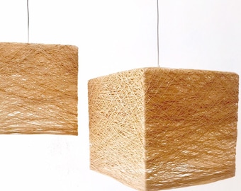 Lámpara colgante escandinava, Lámpara de techo minimalista, Lámpara de techo moderna, Iluminación nórdica, Lámpara decorativa, Boho - CUBE