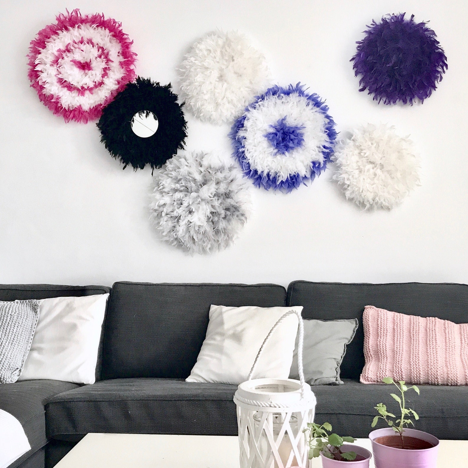 Feathers Wall Decor Juju Hats Wall Decor Wall Decor Juju Etsy