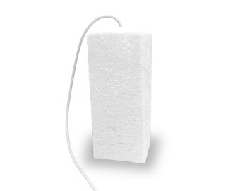 Moderne witte tafellamp, Tafellamp design, Minimalistische tafellamp, Scandinavische verlichting, Decoratieve lamp - TAFEL PRISMA