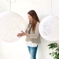 Large globe pendant light, Globe pendant lamp, Modern pendant light, Hanging light plug in, Lamps, Ceiling lamp, Swag lamp plug in - SPHERE