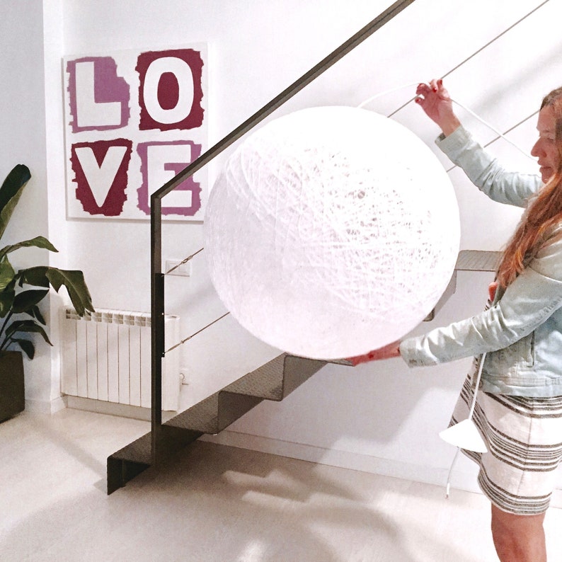Giant Pendant Light Plug In Scandinavian Design Pendant Lighting Globe Hanging Lamp Ceiling Lighting Sphere 28 70 Cm
