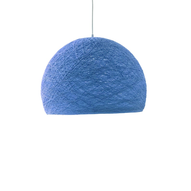 Pendant light plug in, Hanging lamp nordic style, Plug in hanging light, Swag lamp, Hanging lamp plug in, Ceiling lighting HALF SPHERE Blue