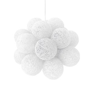 White nordic pendant light, Modern pendant lamp, Plug in pendant lighting, Nursery pendant light, Pendant lights - MOLEKULAR