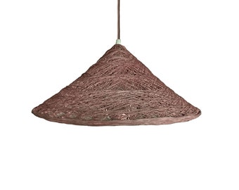 Brown pendant lamp boho style, Pendant light plug in, Pendant lights, Plug in pendant light, Modern pendant light, Lighting, - ANNAMITE