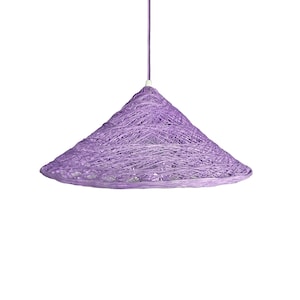Purple pendant lamp boho style, Pendant light plug in, Pendant lights, Plug in pendant light, Modern pendant light, Lighting, - ANNAMITE