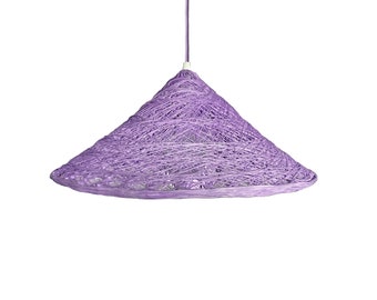 Purple pendant lamp boho style, Pendant light plug in, Pendant lights, Plug in pendant light, Modern pendant light, Lighting, - ANNAMITE