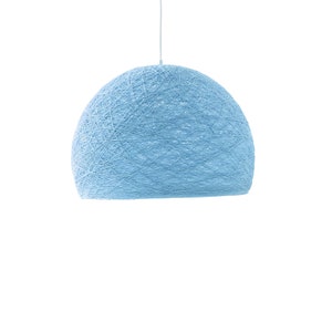 Pendant light plug in nordic design, Scandinavian hanging light, Modern hanging lamp, Ceiling lighting, Nursery pendant light HALF SPHERE Light blue
