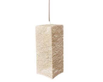 Beige pendant light, Pendant light nordic style, Scandinavian lighting, Pendant lamp, Minimalist pendant light, Ceiling lighting - PRISM