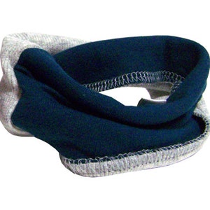 Dog bandana scarf • Infinity Navy Blue Dog Scarf • Soft Bamboo Organic Dog Bandana Handmade dog snood scarf
