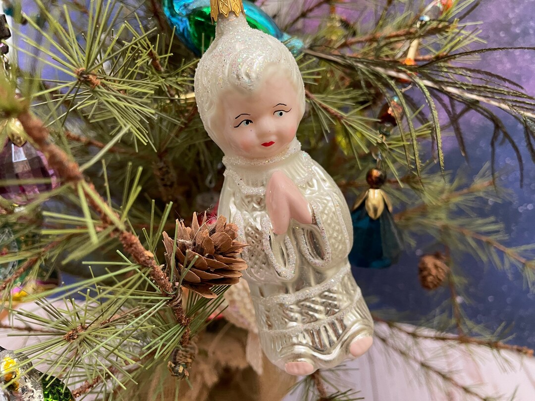 Kurt Adler Praying Christmas Angel Choir Boy Ornament Vintage Etsy