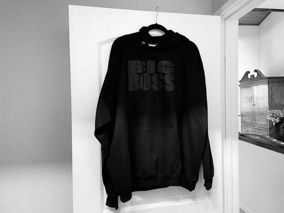 Vintage Hanes BIG BOSS Pullover Hoodie Sweatshirt… - image 9