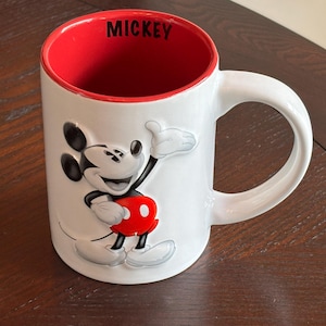 Vintage Official Mickey Mouse 3D Ceramic Mug Jerry Leigh Orlando, Florida 14oz Unused