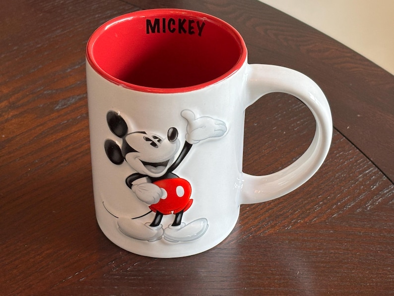 Vintage Official Mickey Mouse 3D Ceramic Mug Jerry Leigh Orlando, Florida 14oz Unused