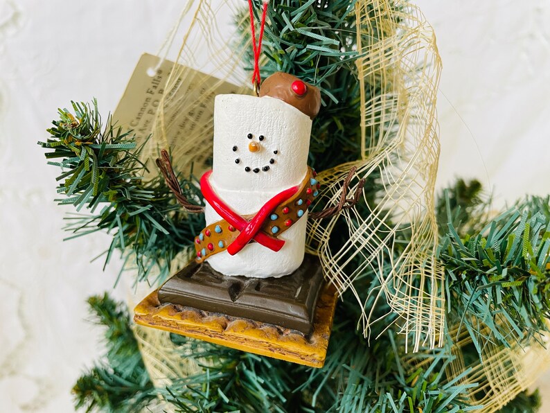 S'mores Marshmallow Vintage Original Ornament Girl Boy Scout Ornament