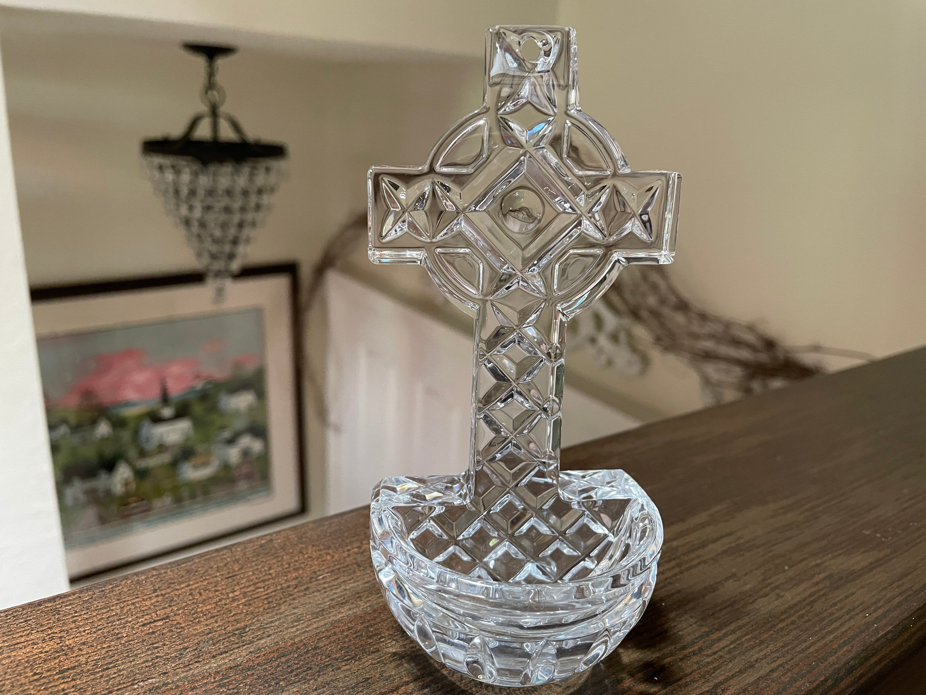 Waterford Holy Water Font Crystal Made in Ireland Hallmarked Etsy