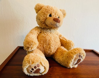 Mary Meyer My Tempur-Pedic Teddy Bear Plush ,Memory Foam Stuffed Animal 16” Bear, Beige Floppy Bear