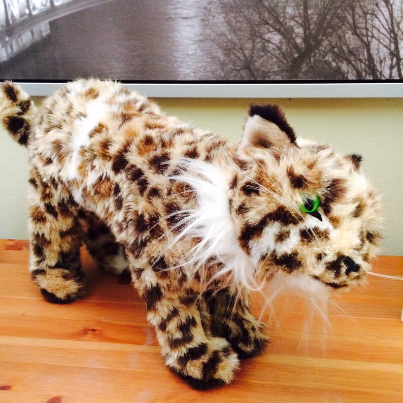 Stuffed Wild Cat Plush Cheetah Jaguar Leopard 1978 Dakin Etsy