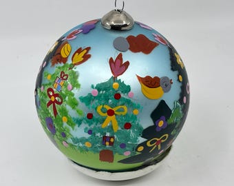 Hand Painted Christmas Ornament Nubia Ortega Creativity Explored CB2