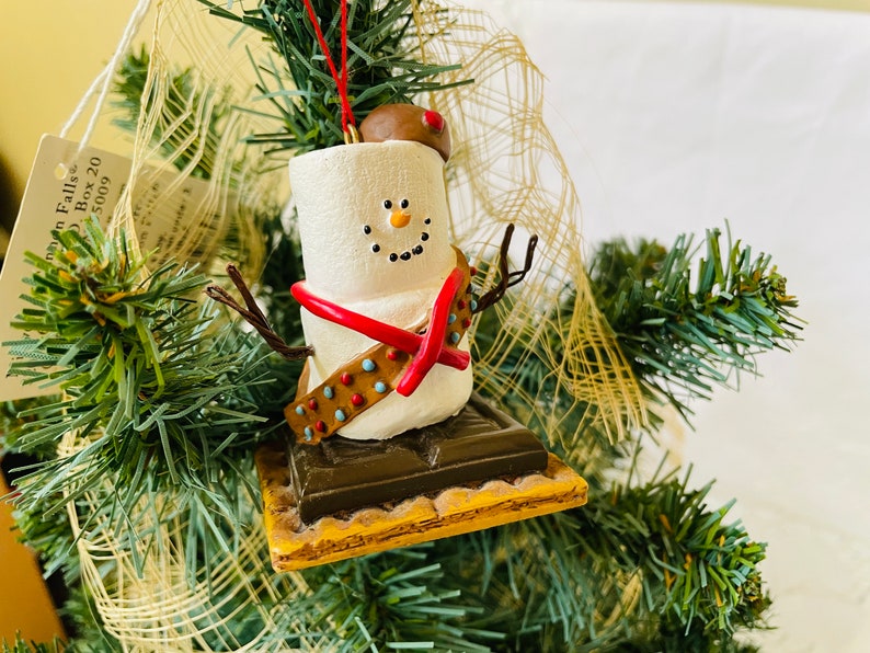 S'mores Marshmallow Vintage Original Ornament Girl Boy Scout Ornament