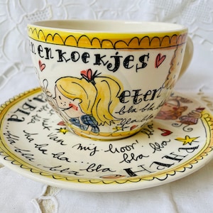 Blond Amsterdam Blah Blah COLLECTION, Thee Drinken Enkoekjes Cup