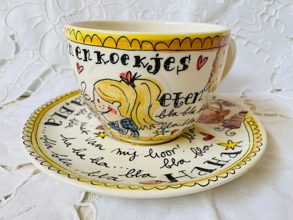 Boîte De Rangement Blond Amsterdam Pour Dosettes Senseo - Inscription "All You Need Is Love And Coffee" - 9