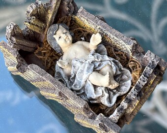 Vintage Baby Jesus Nativity Manger