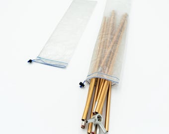 Bolsa ultraligera de Dyneema para postes de tienda