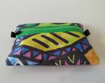 Saint Vincent And The Grenadines Flag Puzzle Womens RFID Blocking Zip Around Wallet Genuine Leather Clutch Long Card Holder Organizer Wallets Large Travel Purse