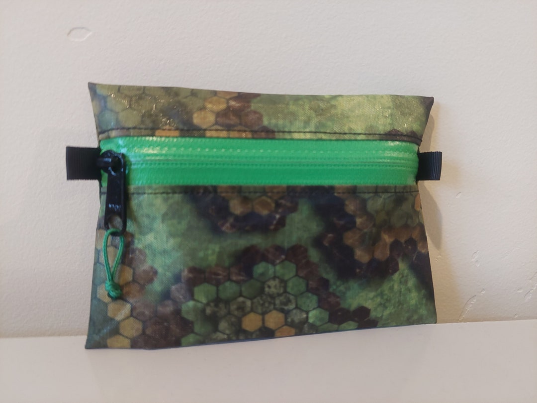 Dyneema Ultralight Wallet Zipper Pouch Green Hexcam Etsy